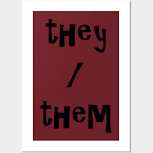 They/Them (Bold) Posters and Art